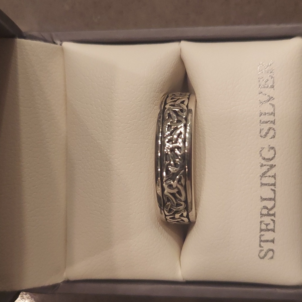 Solvar Sterling Silver Irish Celric Ring From mad in Ireland! NIB! Sz 7